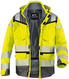 Paul H. Kübler Bekleidungswerk KUBLER PSA REFLECTIQ 13078332 Hi Vis Reflecterend Hardshell Werkjas HEREN Veiligheidsjas Warngeel Antraciet - Waterdicht