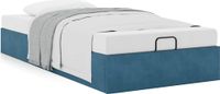Prolenta Maison Exclusive - Cadre de lit Ottoman sans matelas bleu foncé 80x200 cm velours