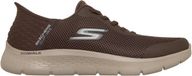 Skechers GO WALK FLEX - HANDS UP Heren Instappers - Chocolate