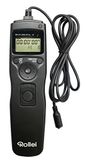 Rollei Kabel Remote Release, Gemakkelijk te gebruiken, Verlichte LCD Display, Zwart