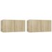 Sonoma Eikenkleurig meuble TV suspendu 2 pièces 60x30x30 cm