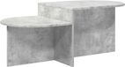 vidaXL Table basse gris béton 100 x 50 x 40 cm Bois d'ingénierie