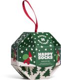 Happy Socks unisex giftbox sokken snow globe groen & wit