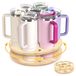 Solidchoice - Organisateur rotatif en bois pour bouteilles d'eau et sacs