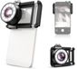 DrPhone Apex Ultra 120X Observatielens – Professionele Macro & Edelsteen Lens – 19 Lichtmodi – UV 395nm – Smartphone & Handheld 2-in-1 – Incl. Telefoonhouder - Zwart