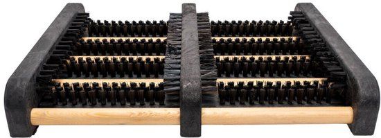 Hamat Deurmat Zwart/Natuur 100% PP L270xB340xS55mm