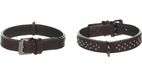 Denver halsband + ferrussen bruin M/L 36-45 cm 30 mm