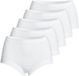 Conta Dames tailleslip 5 pack fijnrib wit XXL (44)