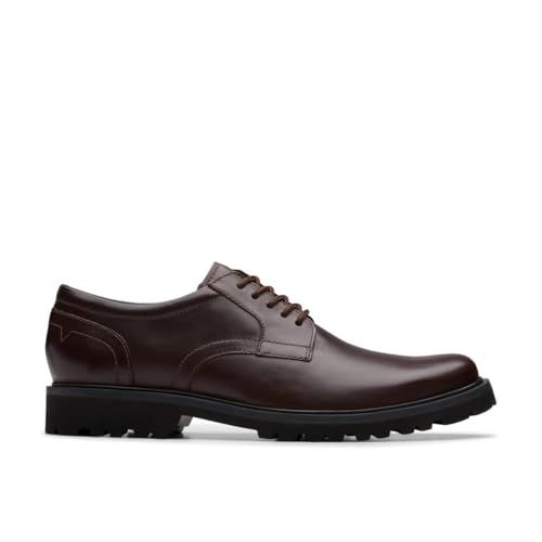 Clarks Berwick Lace Mens Brown Leather, 9.5