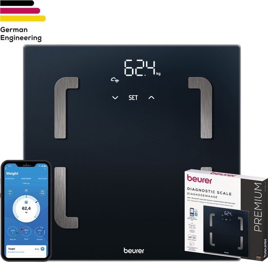 Beurer BF 880 WIFI Personenweegschaal - Lichaamsanalyse - Bluetooth - Zwart