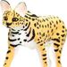 Safari Speeldier Serval Junior 9,6 Cm Geel/zwart