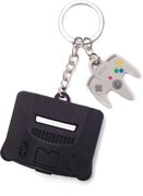 Difuzed nintendo - nintendo 64 & controller 3d rubber keychain