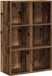 vidaXL Boekenkast/dressoir - 66x30x98 cm - bewerkt hout - oud houtkleurig