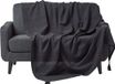 Homescapes Rajput sprei, 100% Coton, Noir, 255 x 360 cm
