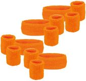 Boland Set de 3 bandeaux - 4x - Orange/supperter/Koningsdag - Bandeau et manchettes