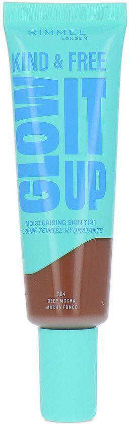 Rimmel Kind & Free Glow It Up Moisturising Skin Tint - 504 Deep Mocha
