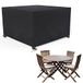 Afdekking BROSYDA Afdekking voor tuinmeubelen, 126 x 126 x 74 cm, 600D Oxford, PU-coating, met riemen en trekkoord