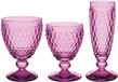 Villeroy & Boch Boston Coloured Weinglas & Sektglas Set van 12 Berry