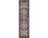 Safavieh Monaco Collectie MNC251 Geweven Vloerkleed voor Binnen, Violet & Lichtblauw, 66 x 244 cm