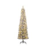 Black box Charlton Pilar x-mas tree led green frosted warm white 160L TIPS 362 with timer & dimmer - h215xd56cm
