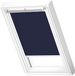 VELUX Origineel Verduisterend Rolgordijn (DKL) Wit Kozijn, MK06, Donkerblauw