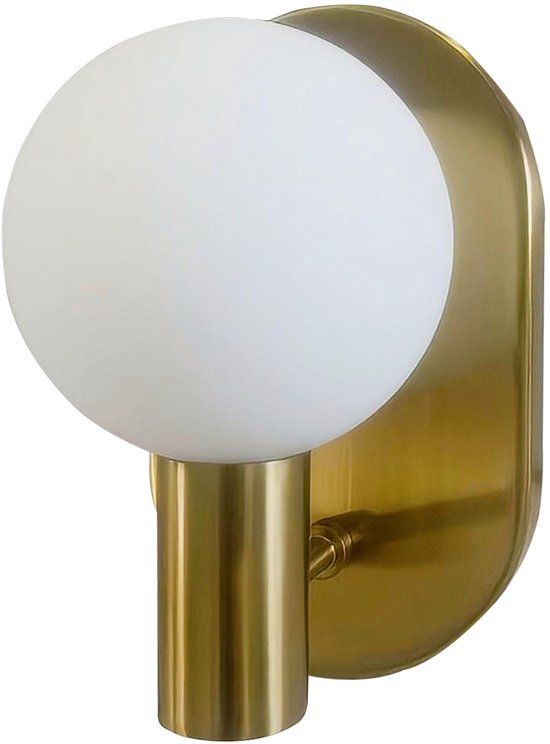 QUVIO Wandlamp Goud Metaal Rond 1 Lichtpunt G9