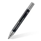 STAEDTLER 349-81 Lumocolor Acryl Paint Markers, 2.4mm Lijnbreedte - Zilver (Doos van 10)