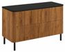 3E 3xE living.com 3xE living Badkamerkast, afwerking: Craft-eiken, deuren: mat zwart, poten: zwart, afmetingen: 100,8 x 44,2 x 65 cm