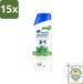 Head & Shoulders 15 x 2-in-1 Menthol Fresh Anti-Roos Shampoo 300 ml