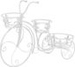 vidaXL Plantenstandaard - Vorm van fiets - Stijl vintage - Metaal
