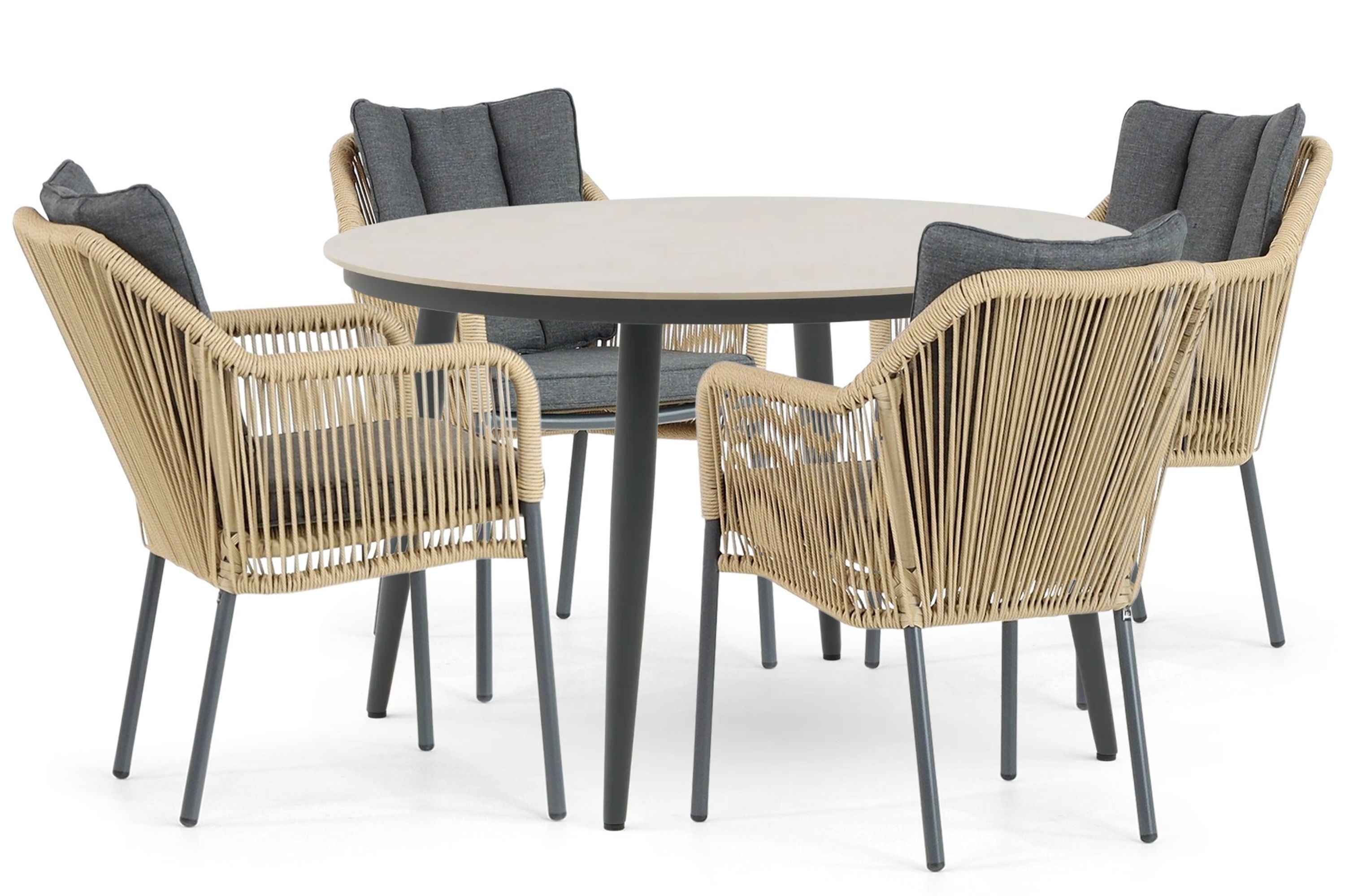 De Laan Projects Lifestyle Lifestyle Marbella/Vienna 120 cm dining tuinset 5-delig