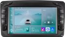 Happiq Autoradio met Bluetooth et CarPlay pour Mercedes-Benz CLK W209, C-W203, G-W463, W208, A-W168, Viano, Vito et Vaneo – compatible avec Apple et Android – installation stéréo avec système de navigation – 1 Go RAM, 32 Go mémoire de stockage