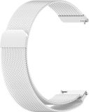 By Qubix - Milanese Smartwatch Bandje - Zilver - 22mm - Geschikt voor Garmin Vivoactive 4 / 4L
