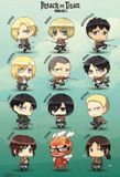 ABYstyle GBeye Poster - Attack On Titan Chibi Characters - 91.5 X 61 Cm - Multicolor