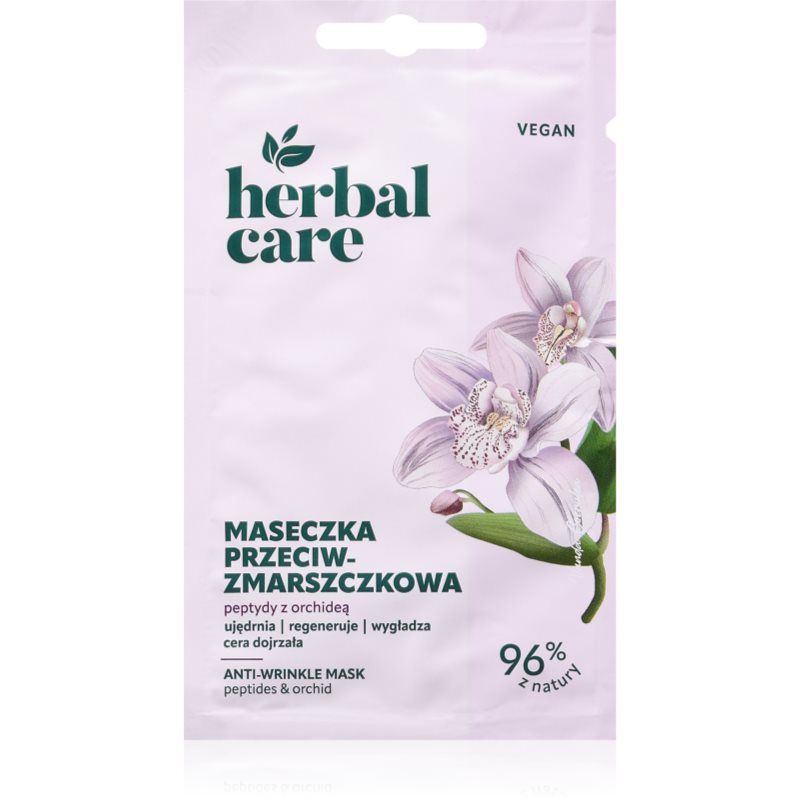 Farmona Herbal Care Vegan Przeciwzmarszczkowa Maseczka na twarz - Peptydy z Orchideą 7 g