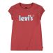 Levi's Meisjes LVG Basic Tee Shirt W/ Poster Mineral Red