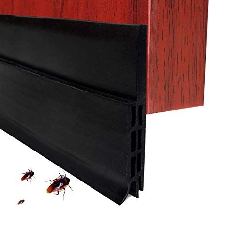 EXTSUD Expower zelfklevende deurafdichting, dichtstrips, tochtstopper tegen insecten, vervangingsafdichting, weerbestendig, blokkering, geluidsafdichting, siliconen, deurstopper, 100 x 5 cm