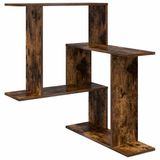 vidaXL Wandplank Gerookt eiken 67 x 67 x 87 cm Bewerkt hout