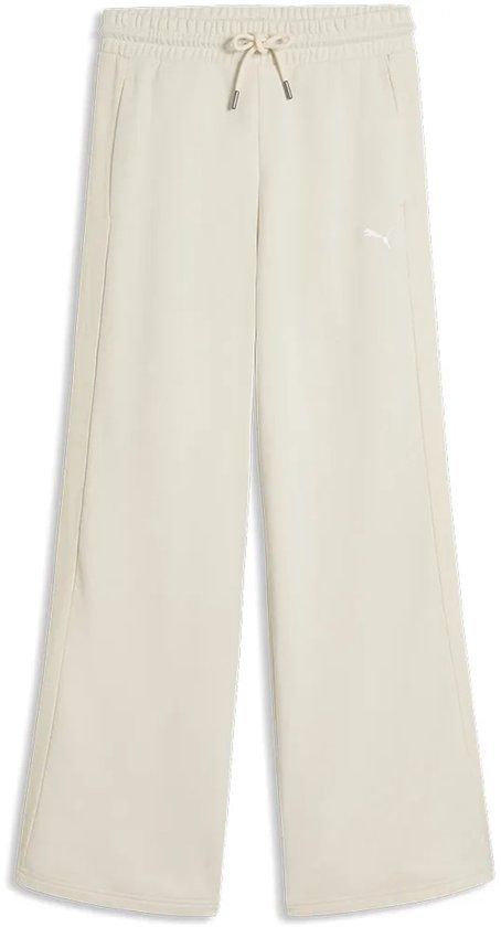 Puma Her Wide Leg Trainingsbroek Beige S Vrouw