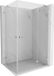 Mexen Lunar Duo cabine de douche, pivotante droite, 85 x 70 cm, transparent, chrome