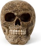 Puckator Schedel damast - kunsthars - beeld - accessoire