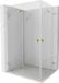Mexen Lunar-F Duo douchecabine pliante 90 x 75 cm, transparent, or
