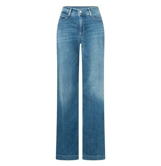 MAC DREAM WIDE Trousers Ladies 4 Cotton/Modal/Polyester Denim Jeans Kleur