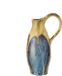 Bloomingville Vaas Jenkins – blauw/goud – 20 cm