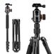 Fotopro 165 cm/65 inch camerastatief, 2-in-1 aluminium reisstatief en 360° kopbeen, afneembaar monopod voor DSLR, maximale belasting 8 kg