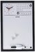 Bi-Office CG0177216 magneetbord met geïntegreerde klok en doorlopende kalender, MDF-frame, gelakt staal, 30 x 45 cm, zwart