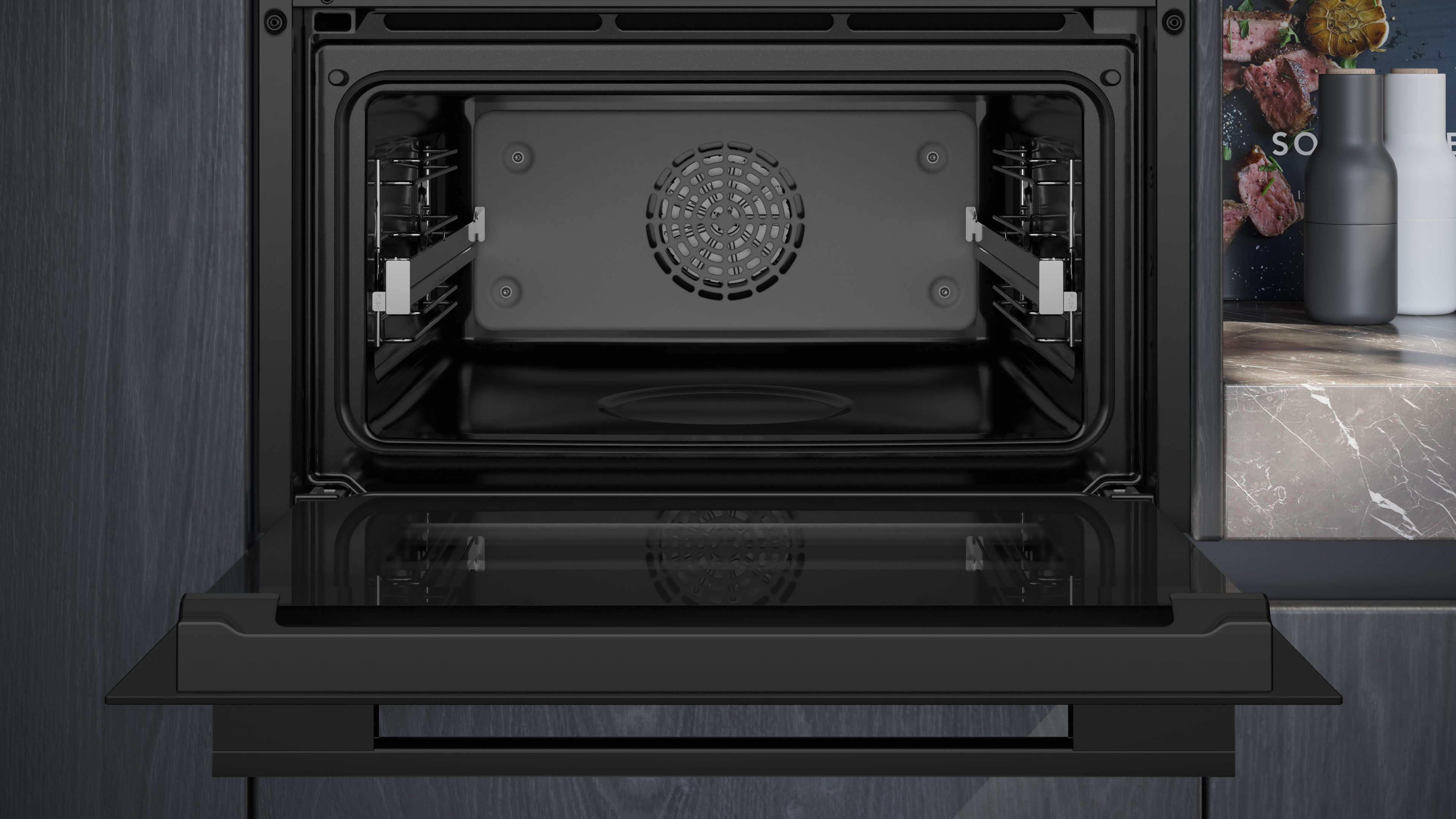 Siemens iQ700 CS736GCB1F - Stoomoven - Middelmaat - Zwart/RVS - Touch