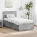 Maison Exclusive - Cadre de lit avec tête de lit gris béton 70 x 190 cm en bois aggloméré