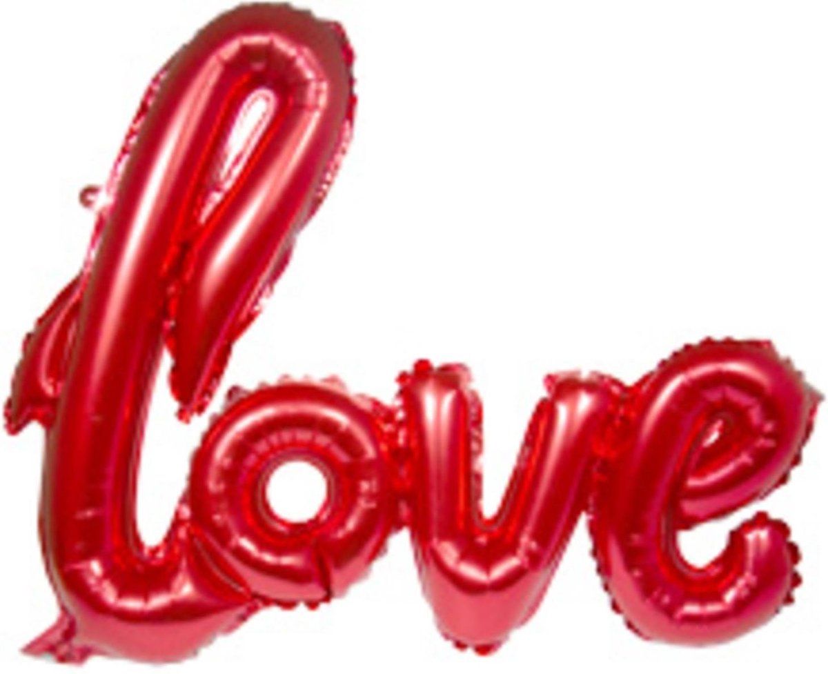 Folat Folieballon Love 70 x 60 cm Rood