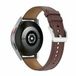 By Qubix Qubix - Luxe leren bandje - Donkerbruin - Geschikt voor Huawei Watch 5 - 46mm